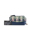Chanel Tweed Gabrielle Double Zip Clutch with Chain Secondhand