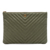 Chanel Medium Chevron Calfskin O Case Clutch Secondhand