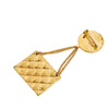 Chanel Gold Plated CC Medallion Handbag Brooch Secondhand