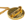 Chanel Gold Plated CC Medallion Handbag Brooch Secondhand