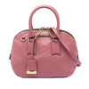 Burberry Small Heritage Grain Check Embossed Orchard Bowling Bag Secondhand