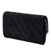 Chanel CC Quilted Metallic Suede Wallet On Chain Secondhand