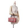 Bottega Veneta Canvas Intrecciato Buckle Flap Handbag Secondhand