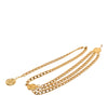 Chanel CC Gold Plated 31 Rue Cambon Medallion Triple Chain Belt Secondhand