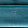 Chanel CC Quilted Metallic Lambskin Wallet On Chain Secondhand