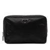 Prada Saffiano Trimmed Tessuto Clutch Secondhand