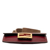 Fendi Mini Leather Flat Baguette Crossbody Secondhand