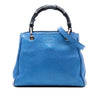 Gucci Small Metallic Calfskin Bamboo Shopper Satchel Secondhand