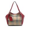 Burberry Small Haymarket Check Canvas and Leather Canterbury Tote Secondhand