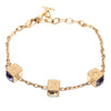 Louis Vuitton Gold Plated Gamble Crystal Bracelet Secondhand