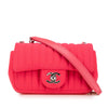 Chanel Mini Vertical Quilted Jersey Single Flap Secondhand