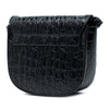 Secondhand Saint Laurent Small Croc Embossed Monogram Kaia Crossbody