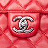 Chanel CC Quilted Lambskin Embossed LAX Single Flap Secondhand