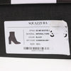 Secondhand AQUAZZURA Heeled Velvet Ankle Sock Boots Tonal Baroque Tapestry in Black, Size 35.5 EU