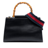 Gucci Small Leather Bamboo Nymphaea Web Satchel Secondhand