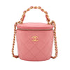 Chanel Quilted Lambskin Afternoon Tea Vanity Case with Chain Secondhand