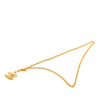 Chanel CC Gold Plated Quilted Pendant Necklace Secondhand