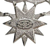 Chanel Gold Plated CC Rhinestones Star Brooch Secondhand