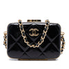 Chanel Small Glazed Goatskin Box With Chain Secondhand