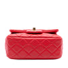 Chanel Mini Square Classic Lambskin Pearl Crush Single Flap Secondhand