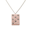 Chanel CC Brass Strass and Acrylic Plate Pendant Necklace Secondhand
