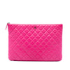 Chanel Large Quilted Caviar O Case Clutch Secondhand