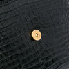 Saint Laurent Small Croc Embossed Monogram Kaia Crossbody Secondhand