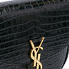 Saint Laurent Small Croc Embossed Monogram Kaia Crossbody Secondhand