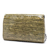 Chanel CC Patent Striped Flap Clutch with Chain Secondhand