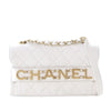 Chanel Medium Quilted Calfskin Logo Enchained Flap Secondhand