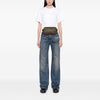 Gucci 100th Anniversary Textured Dollar Calfskin Logo Belt Bag Secondhand