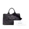 Secondhand Prada Denim Canapa Logo Satchel