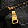 Secondhand Prada Denim Canapa Logo Satchel