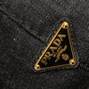Secondhand Prada Denim Canapa Logo Satchel