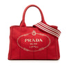 Prada Small Canvas Canapa Logo Tote Secondhand