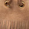 Saint Laurent Small Suede Emmanuelle Fringe Bucket Bag Secondhand