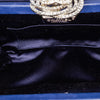 Chanel Satin Crystal Camellia Evening Frame Clutch Secondhand