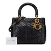 Secondhand Dior Medium Lambskin Cannage Lady Dior
