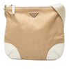 Prada Leather Trimmed Tessuto Zip Top Crossbody Secondhand