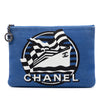 Chanel Medium Canvas La Pausa Zip O Case Clutch Secondhand