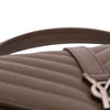 Saint Laurent Medium Quilted Chevron Sheepskin College Satchel Secondhand
