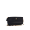 Chanel CC Calfskin Double Zip Wallet On Chain Secondhand