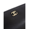 Chanel CC Calfskin Double Zip Wallet On Chain Secondhand