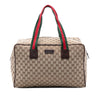 Gucci GG Canvas Web Duffle Bag Secondhand