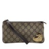 Gucci Guccissima Heart Trimmed GG Supreme Wristlet Clutch Secondhand