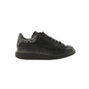 Alexander McQueen Runway Glitter-Heeled Leather Platform Trainers in Black, Size 39 EU Secondhand