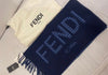 Fendi Reversible Navy Scarf Secondhand