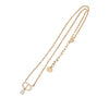 Dior Gold Plated Strass CD Logo Pendant Necklace Secondhand