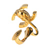 Chanel Gold Plated CC Clip On Earrings Secondhand