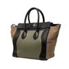 Celine Mini Tricolor Calfskin and Suede Luggage Tote Secondhand